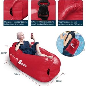 Inflatable outdoor air couch